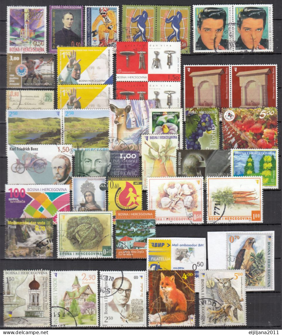 BOSNA I HERCEGOVINA 2000 - 2009 Bosnia And Hercegovina / HP Mostar ⁕ Collection / Lot Of 41 Used Stamps - Bosnie-Herzegovine