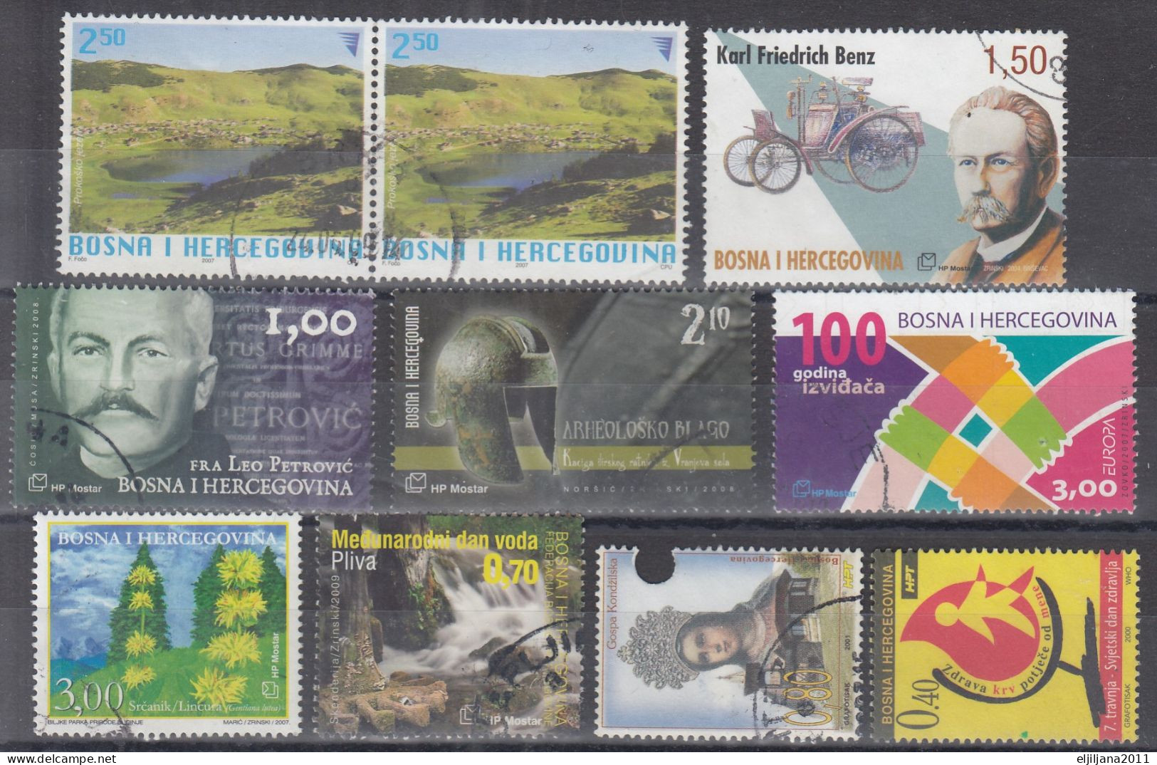 BOSNA I HERCEGOVINA 2000 - 2009 Bosnia And Hercegovina / HP Mostar ⁕ Collection / Lot Of 41 Used Stamps - Bosnie-Herzegovine