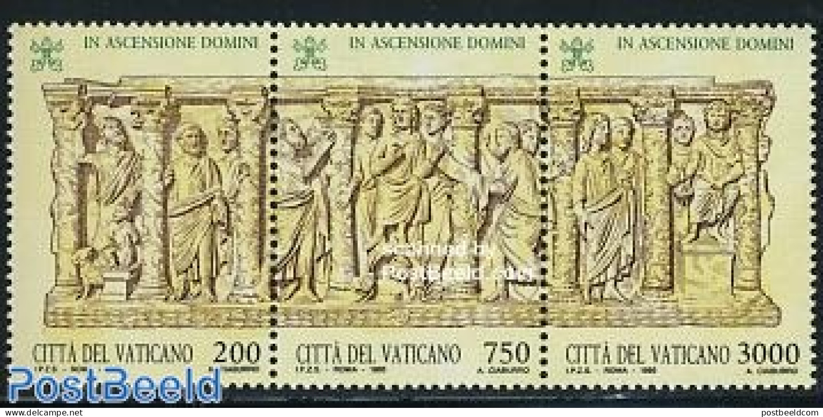 Vatican 1993 Christ To Heaven 3v [::], Mint NH, Religion - Religion - Unused Stamps