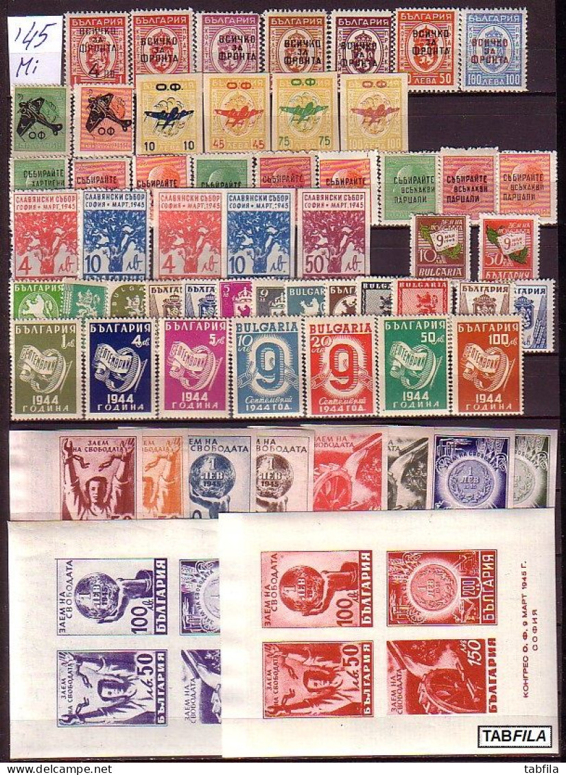 BULGARIA - 1945,1946,1947,1948,1949,1950 - Foule Comp.** - Volledig Jaar