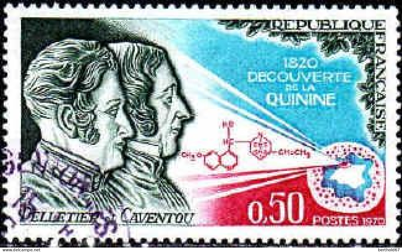 France Poste Obl Yv:1633 Mi:1703 Pelletier & Caventou Decouverte De La Quinine (TB Cachet Rond) (Thème) - Geneeskunde