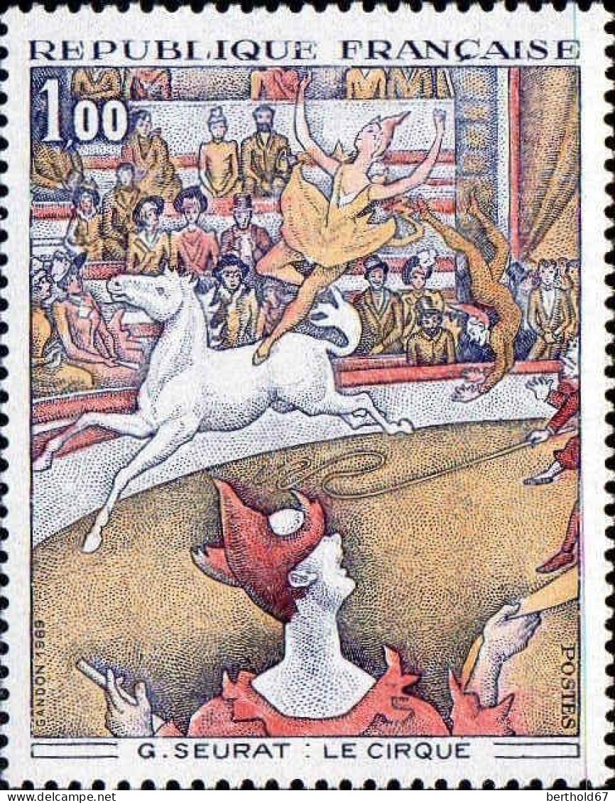 France Poste N** Yv:1588A Mi:1687 Georges Seurat Le Cirque (Thème) - Other & Unclassified