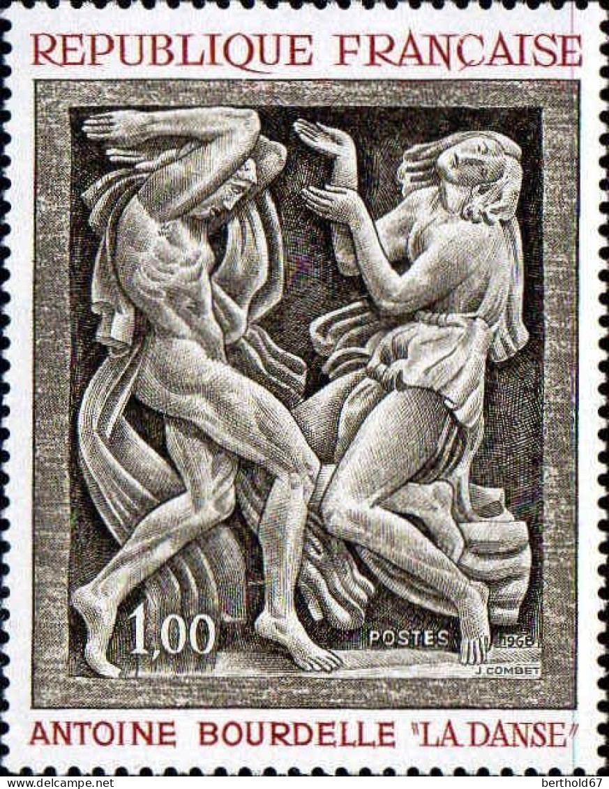 France Poste N** Yv:1569 Mi:1640 Antoine Bourdelle La Danse Sculpture (Thème) - Sculpture