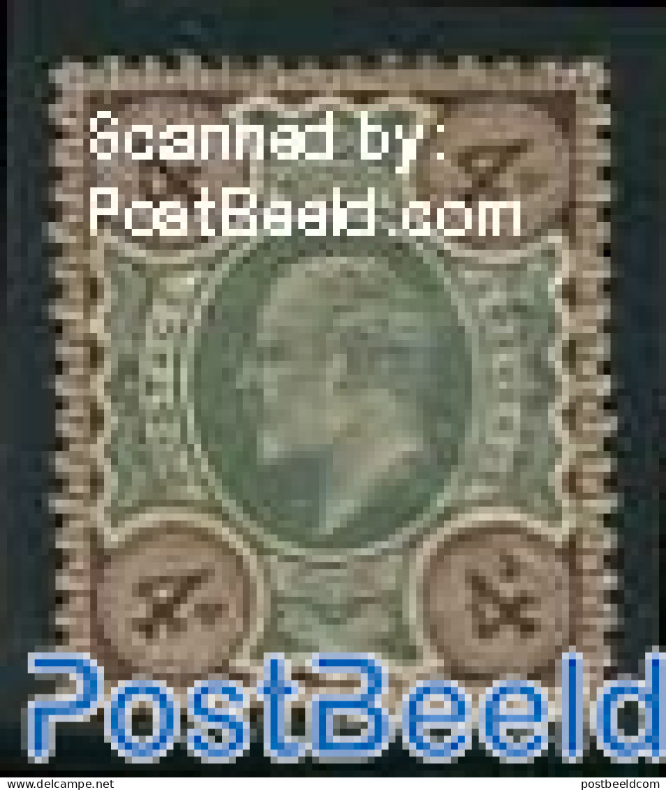 Great Britain 1902 4p, Stamp Out Of Set, Unused (hinged) - Nuevos