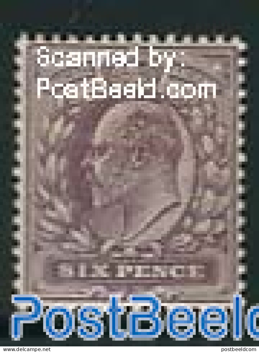 Great Britain 1902 6p, Stamp Out Of Set, Unused (hinged) - Nuovi