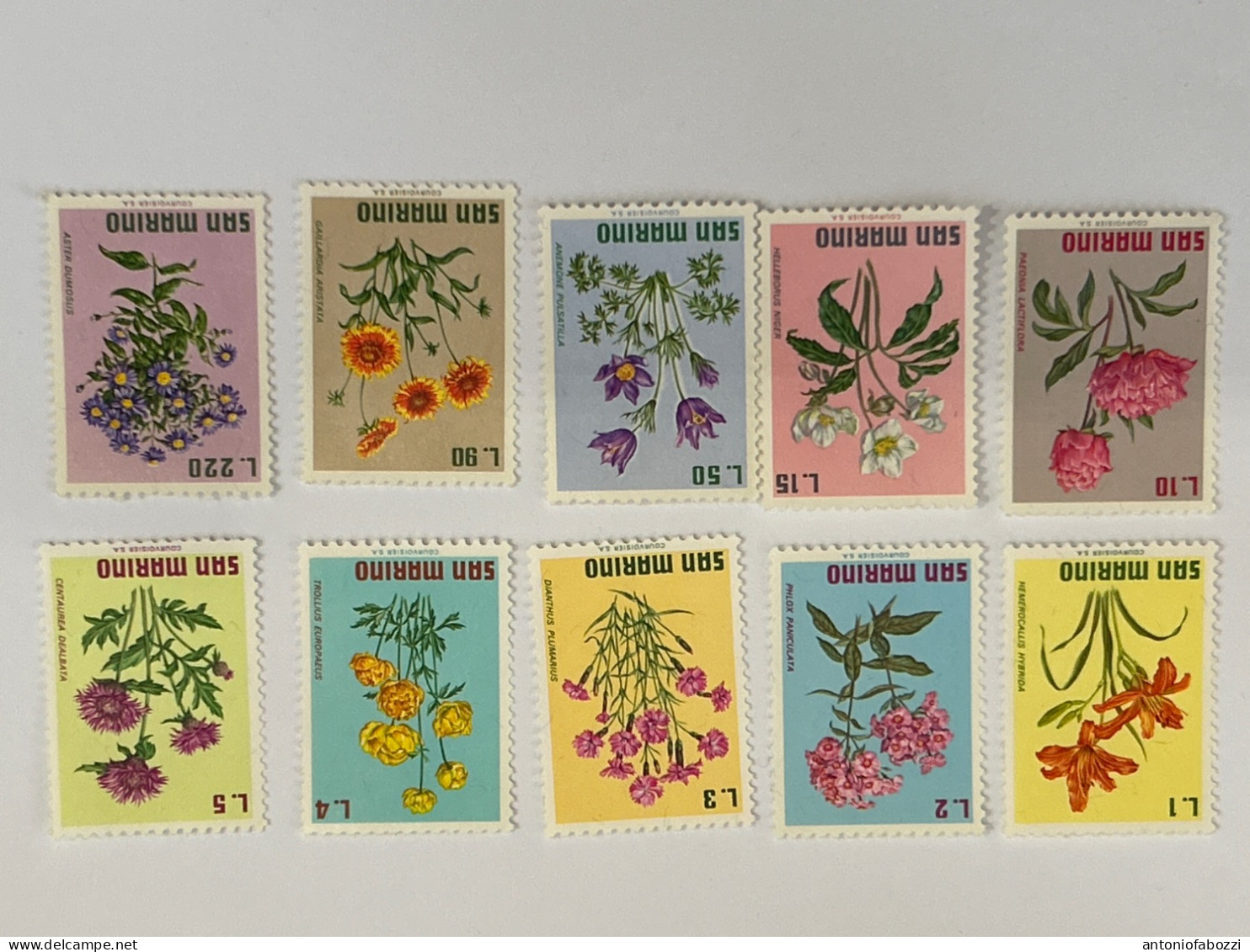 1971  - Serie Completa Fiori Quarta Emissione - 10 Francobolli Nuovi Con Gomma Integra In Perfetto Stato - Nuevos