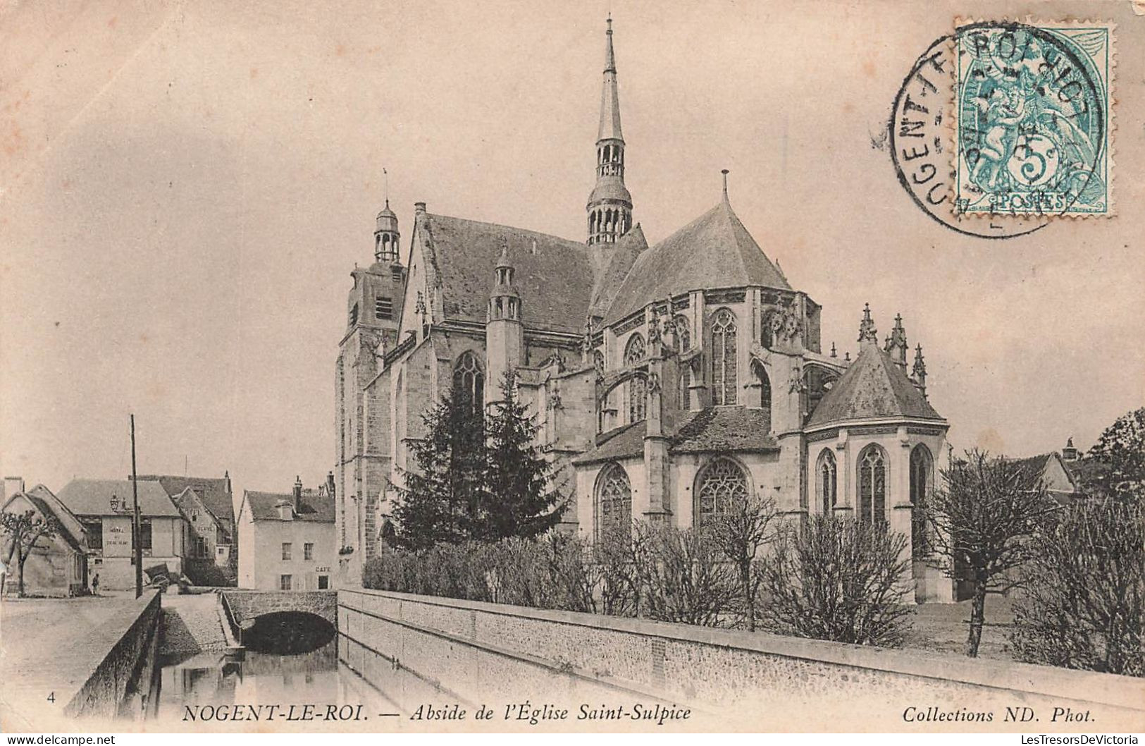 FRANCE - Nogent Le Roi - Abside De L'église Saint Sulpice - Carte Postale Ancienne - Nogent Le Roi
