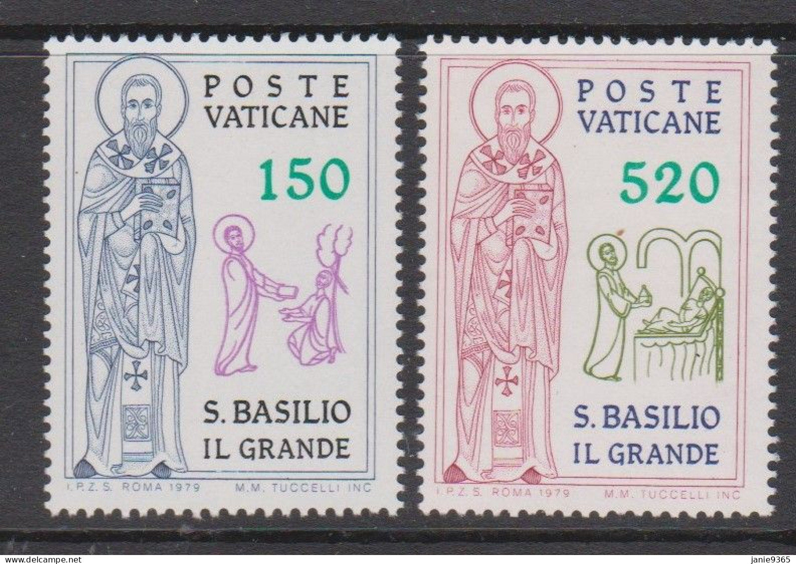 Vatican City S 671-72 1979 St Basil The Great.mint Never Hinged - Neufs