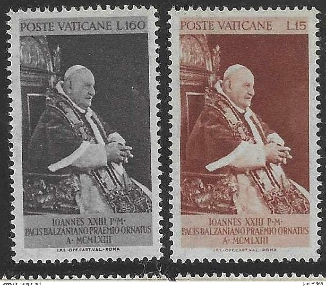 Vatican City S 373-374 1963 Blzan Piece Prize.mint Never Hinged - Ongebruikt