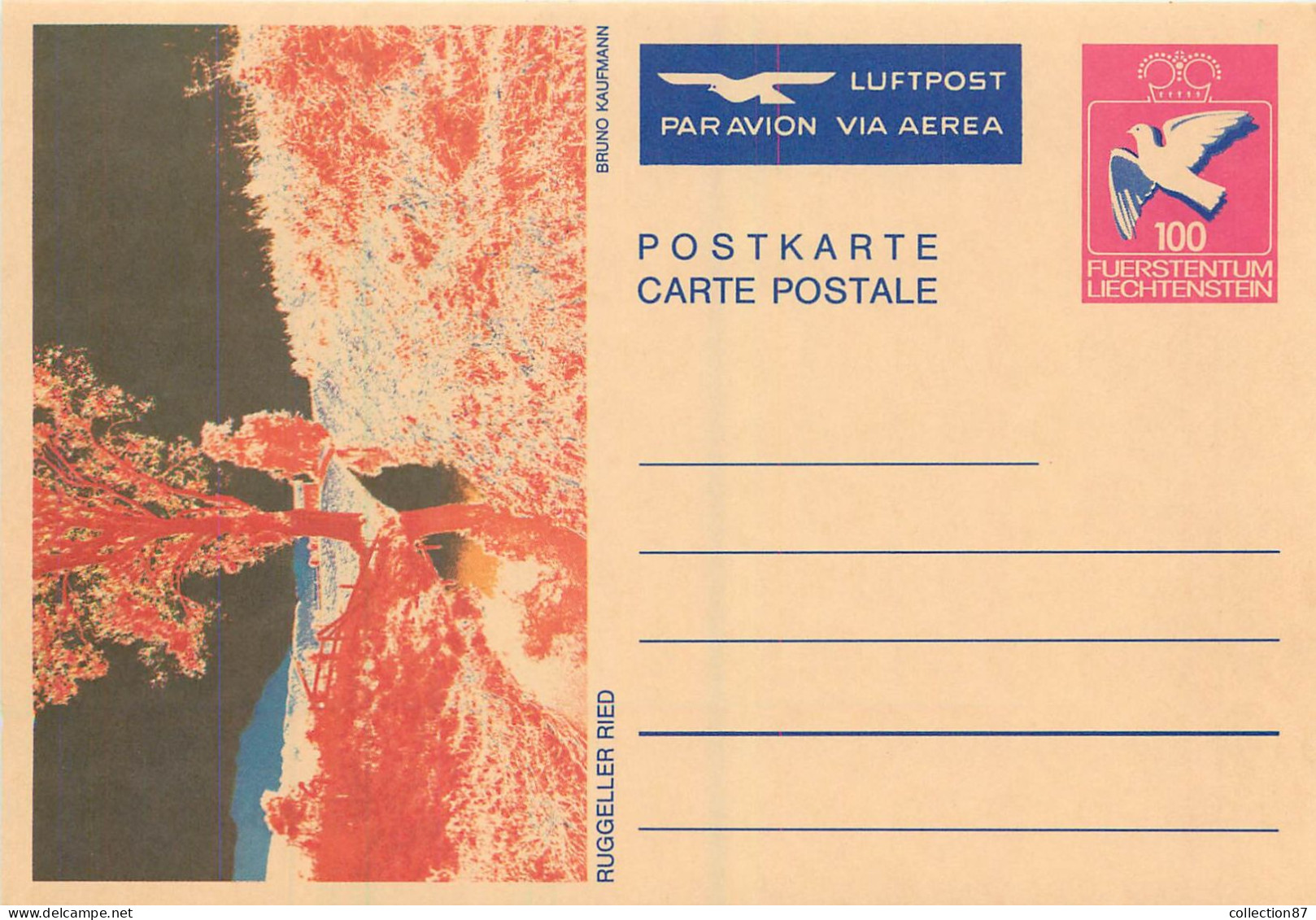 REF 002 > LIECHTENSTEIN < 3 CARTES ENTIERS POSTAUX > - COLOMBE - Ganzsachen