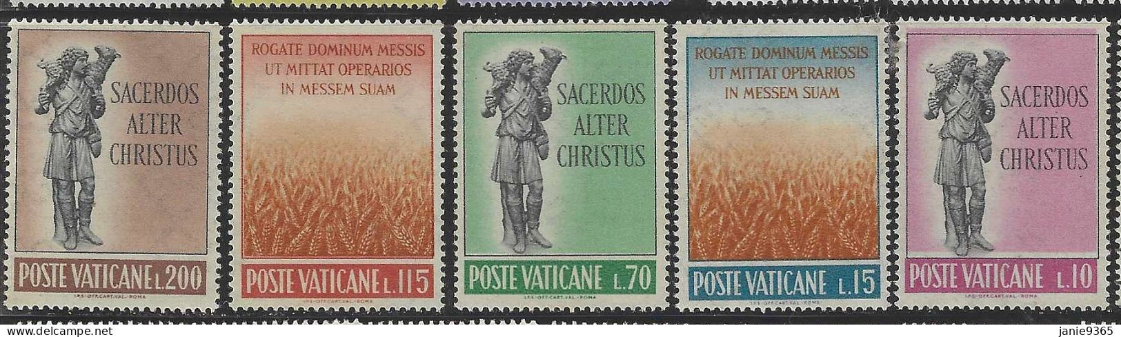 Vatican City S 343-347 1962 Priesthood Vocation.mint Never Hinged - Neufs