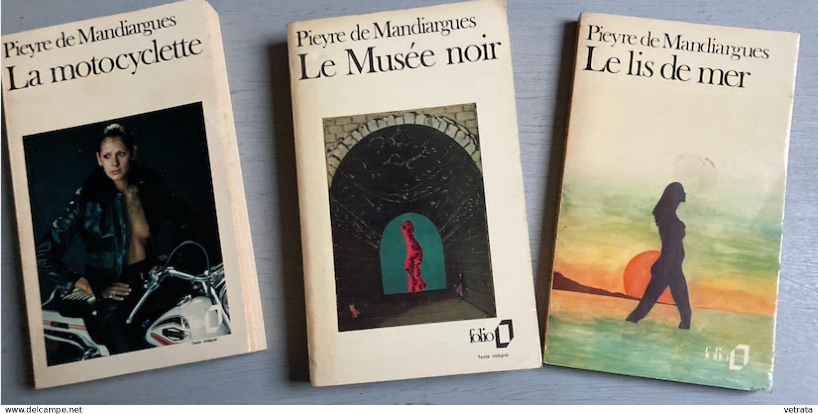 Pieyre De Mandiargues : 5 Livres (Galliamrd & Folio) = La Marge/Mascarets/La Motocyclette/Le Musée Noir/Le Lis De Mer. - Paquete De Libros