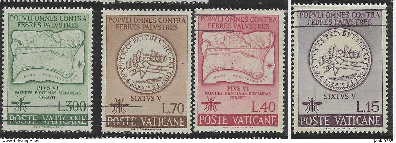 Vatican City S 339-342 1962 Malaria Eradication.mint Never Hinged - Unused Stamps