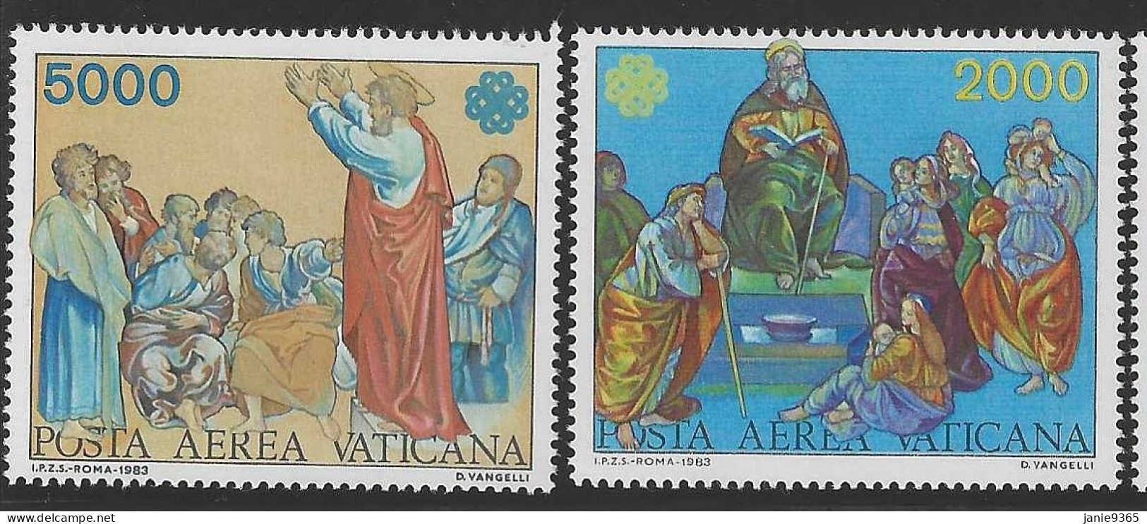 Vatican City AP 75-76 1983 Communications World Year .mint Never Hinged - Unused Stamps