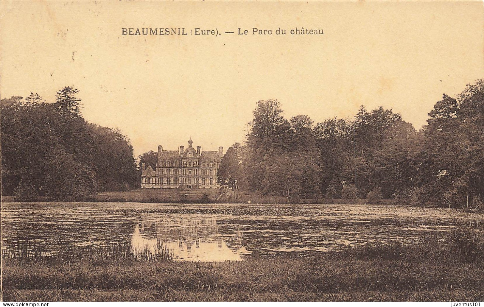 CPA Beaumesnil-Le Parc Du Château-Timbre    L2762 - Beaumesnil