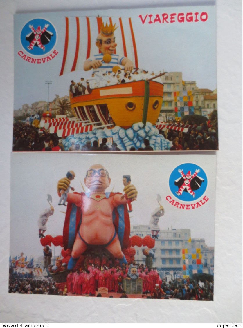 Italie / Carnaval de VIAREGGIO : lot de 38 cartes postales différentes.