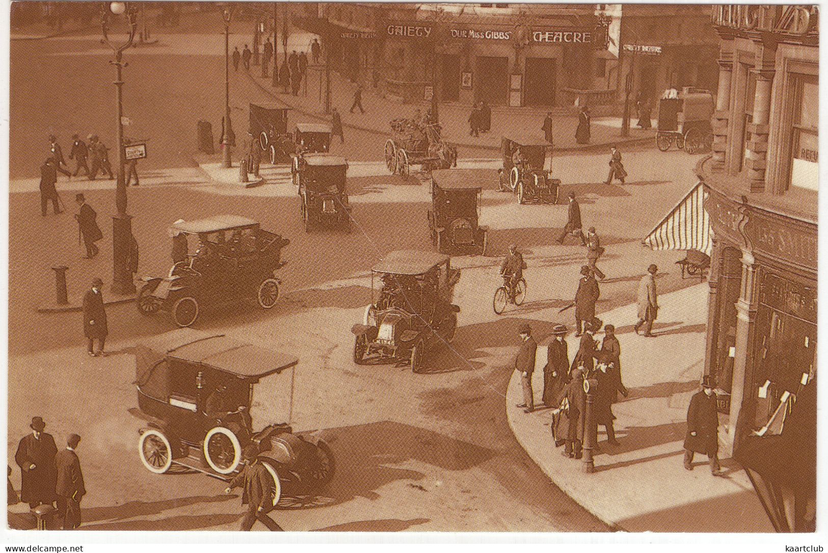 London, 1910 - VINTAGE CARS / AUTO'S  - The Gaiety Theatre, 'Our Miss Gibbs' - (Ireland) - PKW