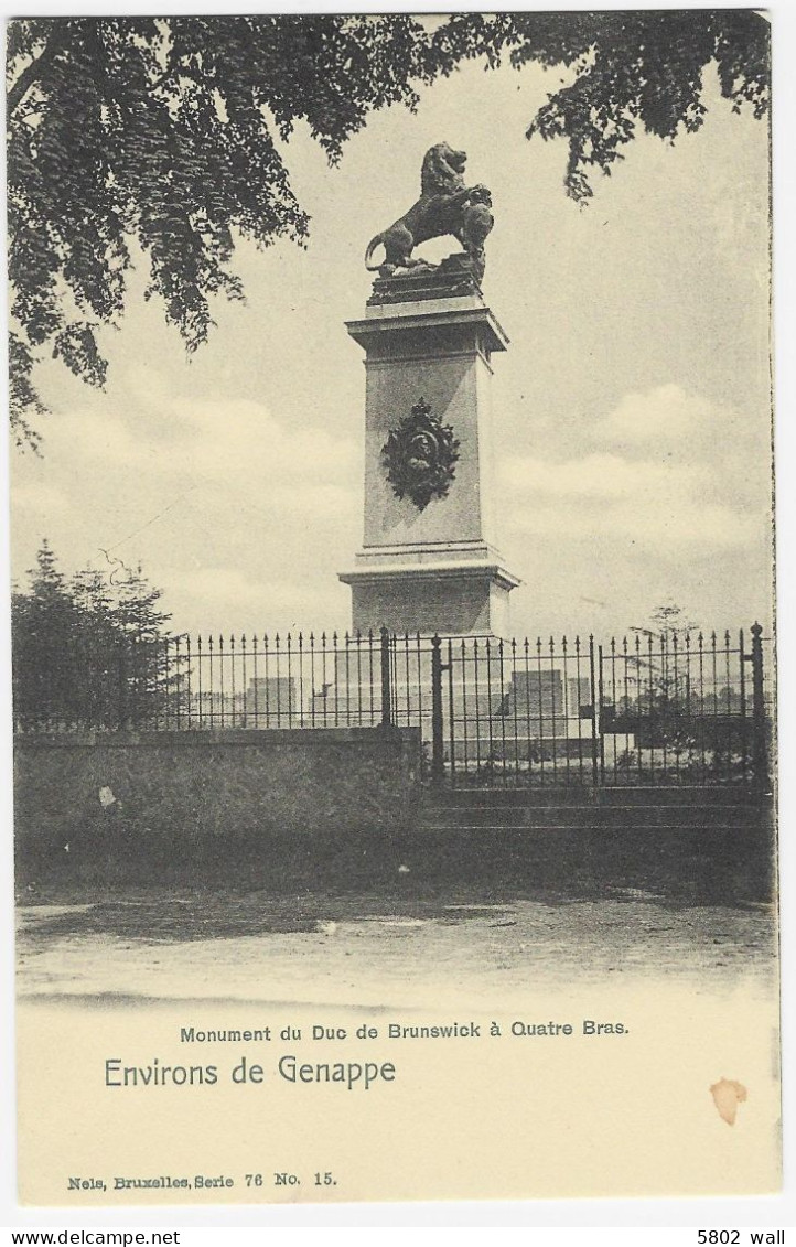 GENAPPE : Monument Du Duc De Brunswick à Quatre Bras - Genappe