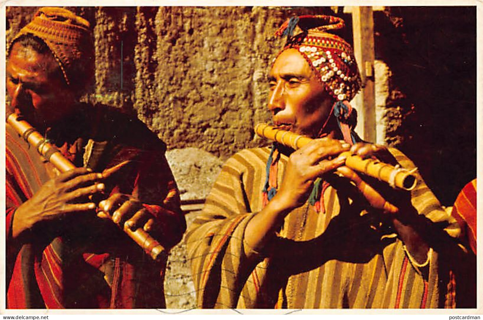 PERU - Dpto. Del Cuzco - Indioas Peruanos Tocando La Quena - Ed. Udo Schack 135 - Pérou