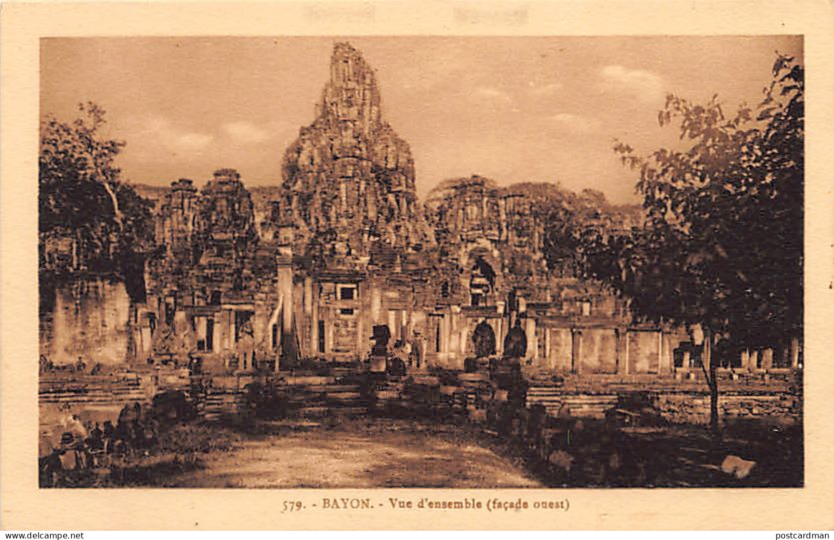 Cambodge - BAYON - Vue D'ensemble (façade Ouest) - Ed. Portail 579 - Cambodge
