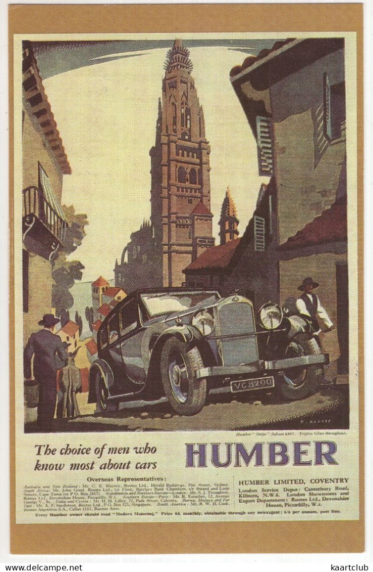 The HUMBER 'SNIPE' SALOON, 1932 - (England) - PKW