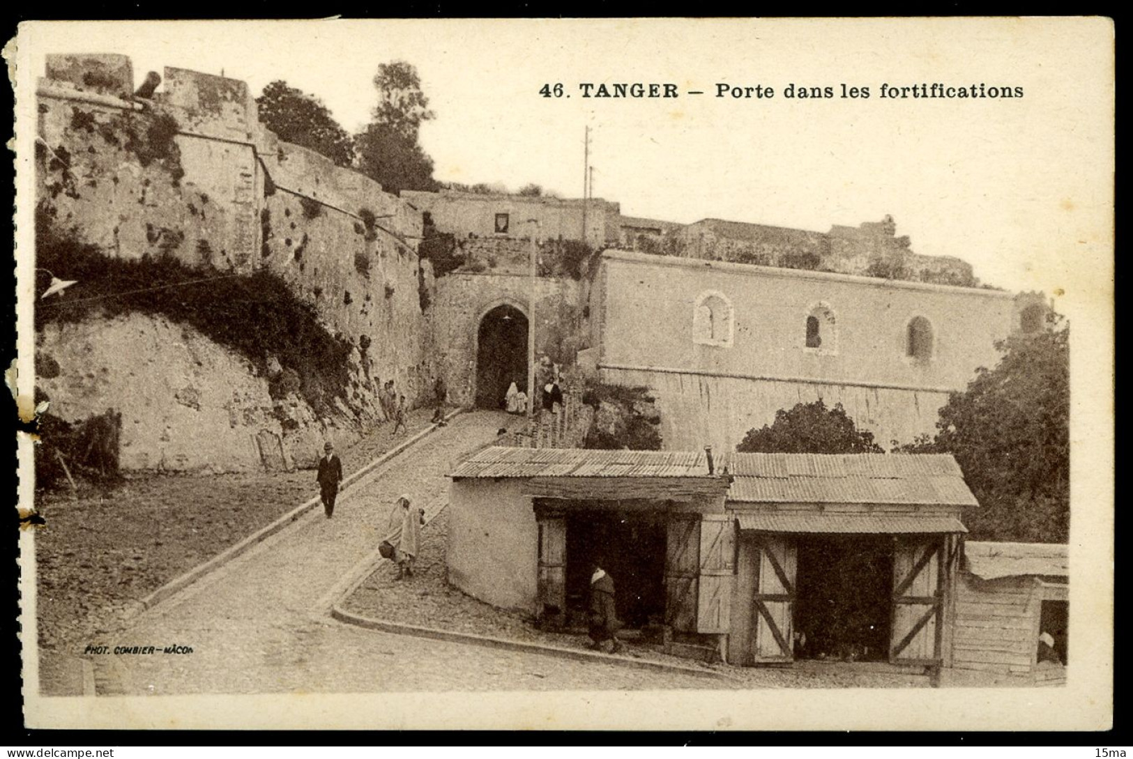 Tanger Porte Dans Les Fortifications COMBIER Déchirures Sur Le Bord Gauche - Tanger