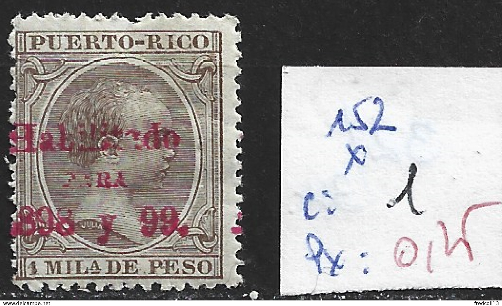 PUERTO RICO 152 * Côte 1 € - Puerto Rico