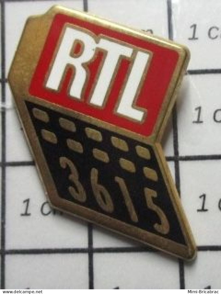 511c  Pin's Pins / Beau Et Rare / MEDIAS / RADIO RTL MINITEL 3615 Par DECAT - Médias