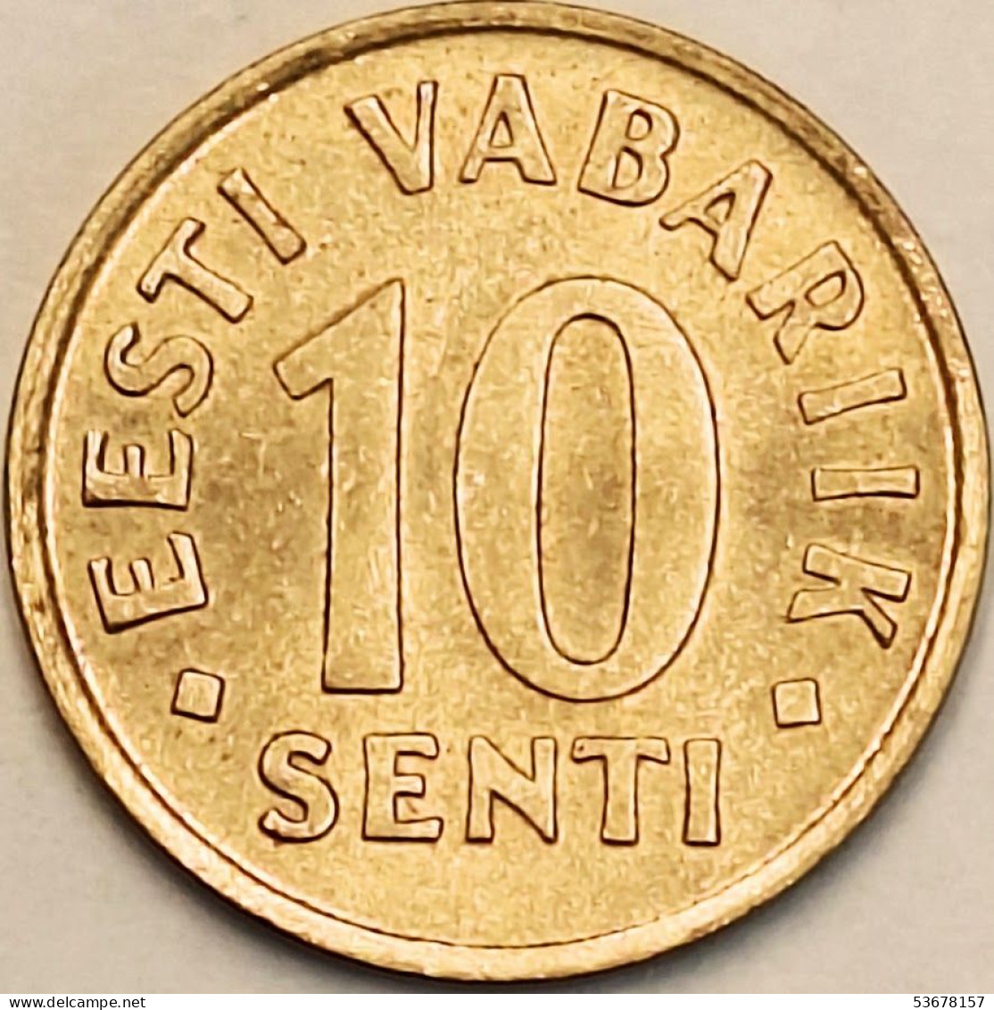 Estonia - 10 Senti 1992 KM# 22 (#3854) - Estonie