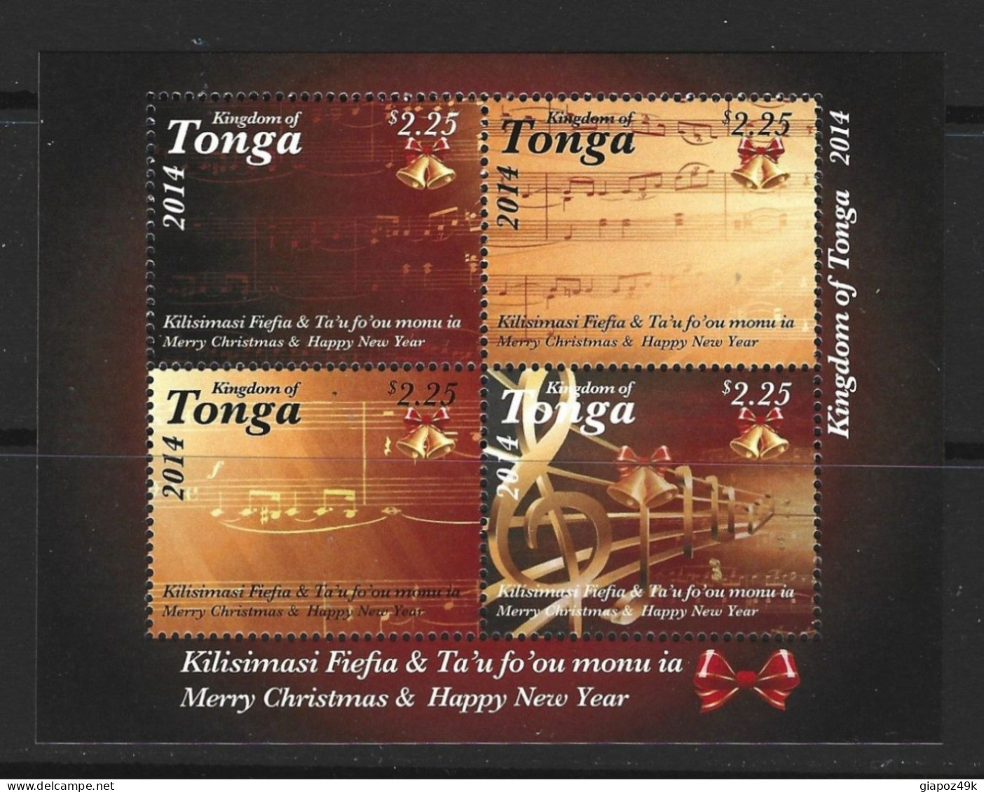 ● TONGA 2014 NIUAFO'OU ֍ Christmas Music ֍ NATALE E Musica ● 2 BF ** Diversi ● - Tonga (1970-...)