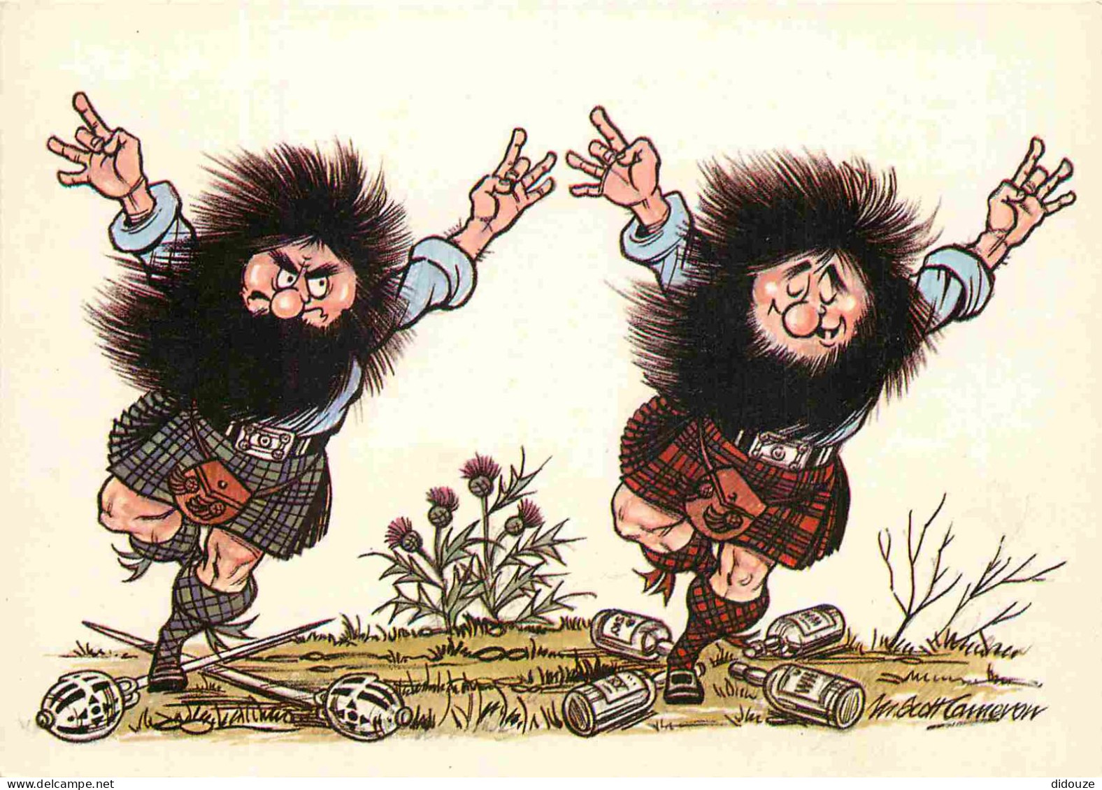 Humour Anglais - English - Illustration Maurice Scott Cameron - The Highiand Fling - CPM - Carte Neuve - Voir Scans Rect - Humor