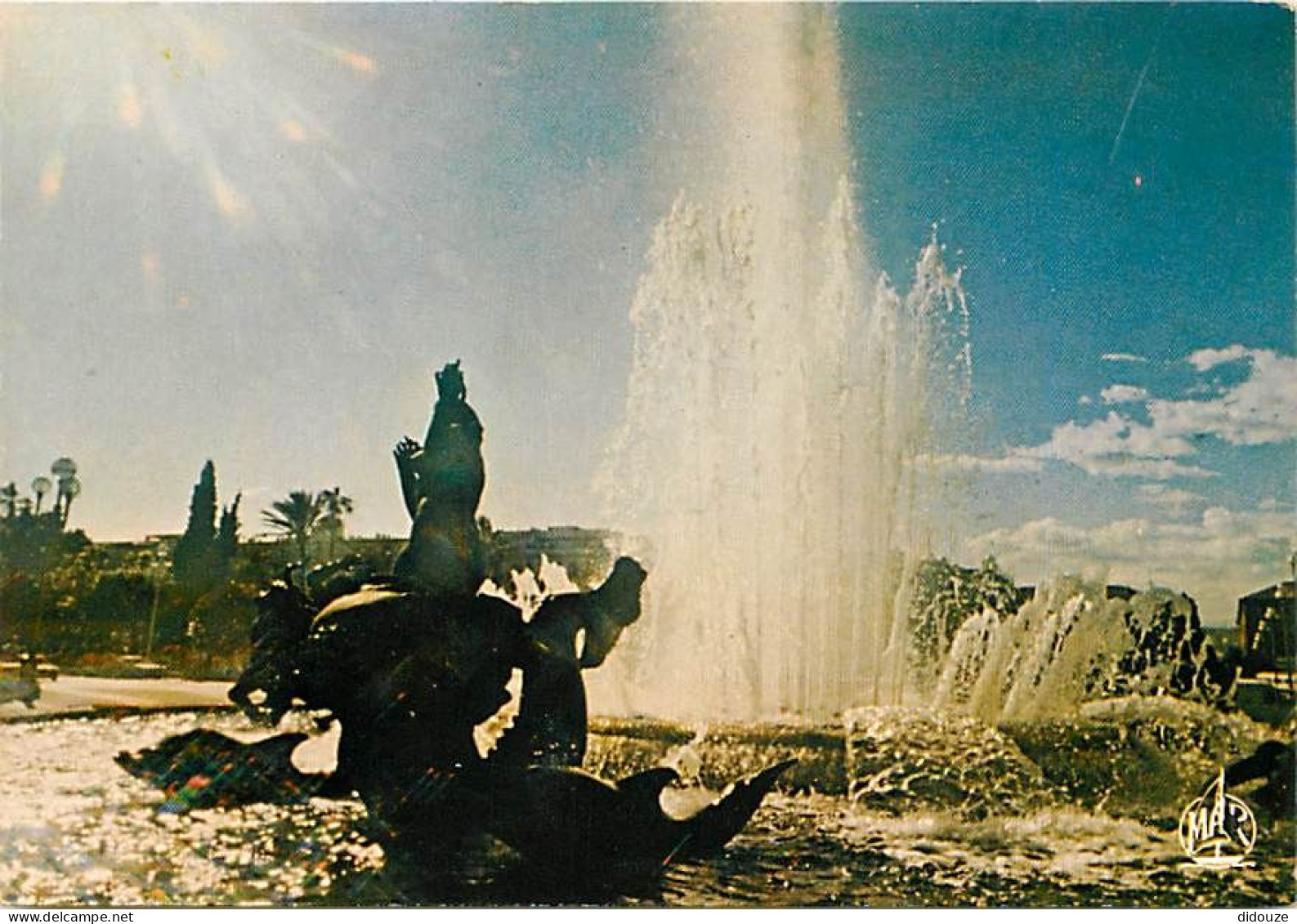 06 - Nice - La Fontaine De La Place Masséna - Coucher De Soleil - CPM - Carte Neuve - Voir Scans Recto-Verso - Places, Squares