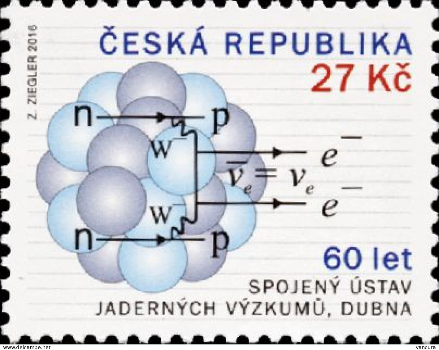 ** 880 Czech Republic Anniversary Of The Joint Institute For Nuclear Research 2016 Dubno, Russia - Atom