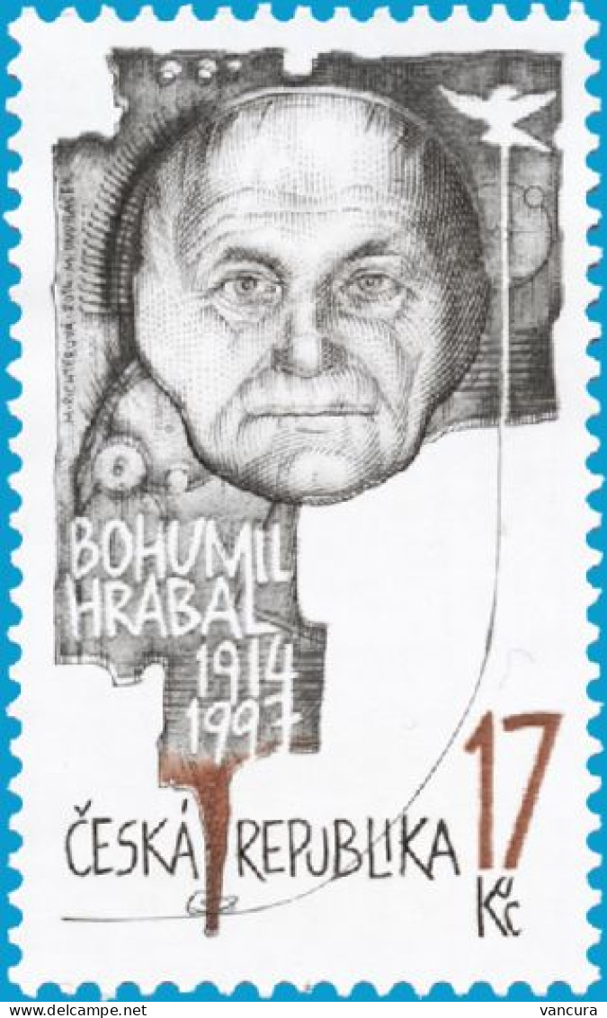 ** 802 Czech Republic  Bohumil Hrabal 2014 - Neufs