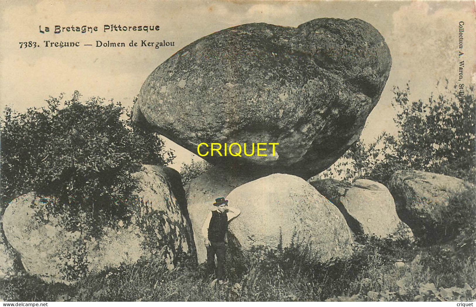 29 Tregunc, Dolmen De Kergalou, Garçon En Avant ... - Trégunc