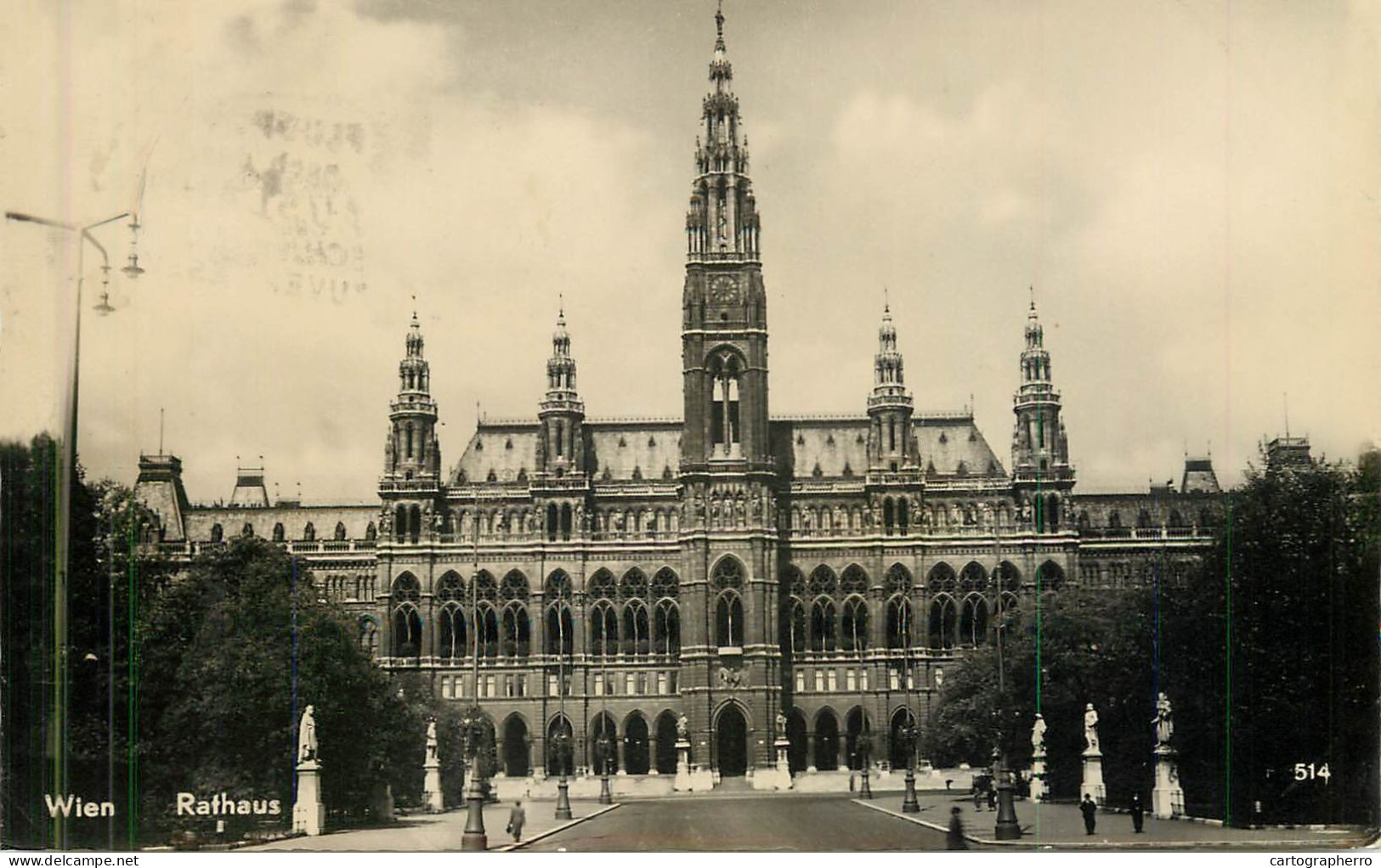 Postcard Austria Wien Rathaus - Wien Mitte