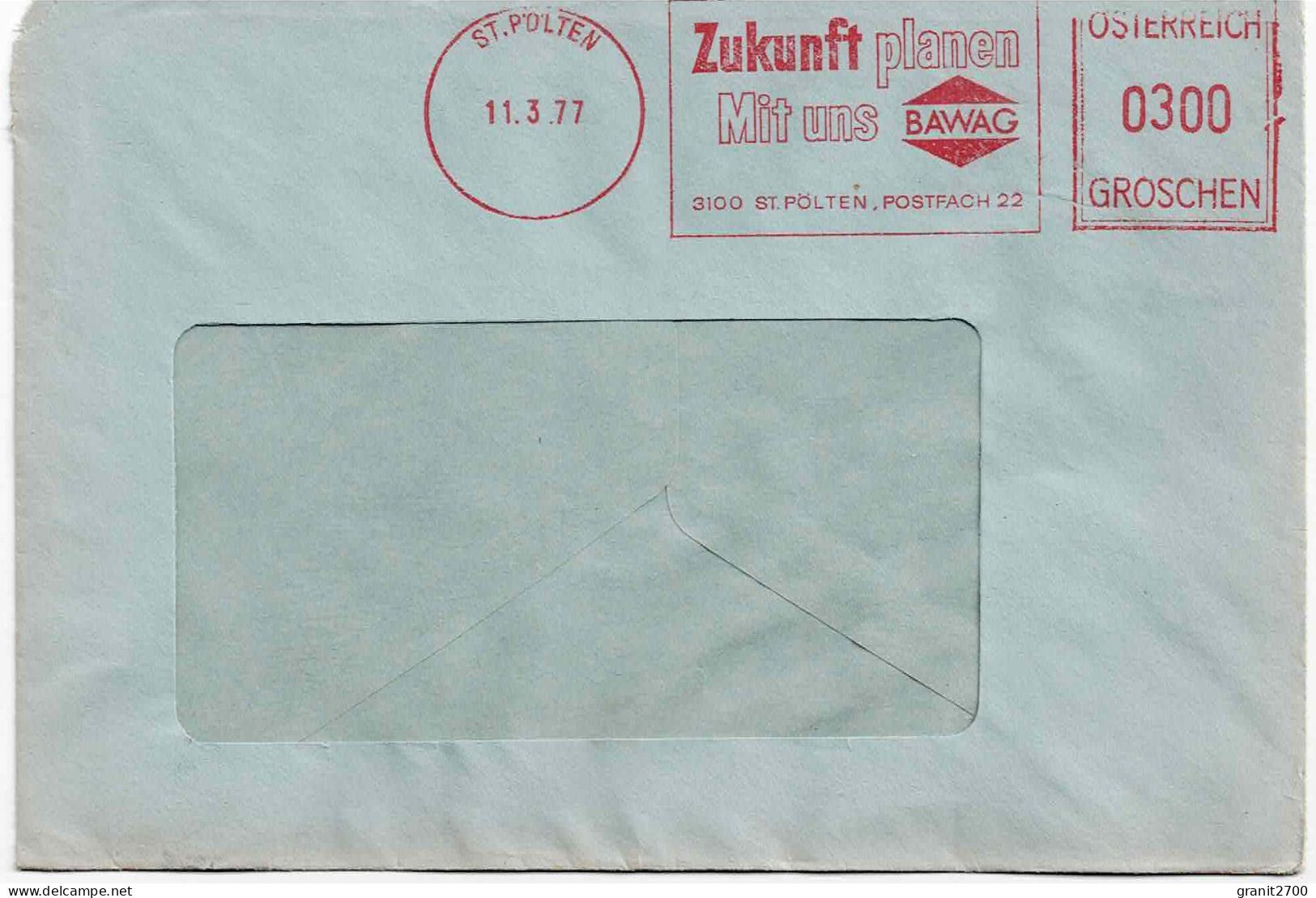 Freistempel Mit Werbefunktion Auf Kuvert 1970-1980 - Franking Machines (EMA)
