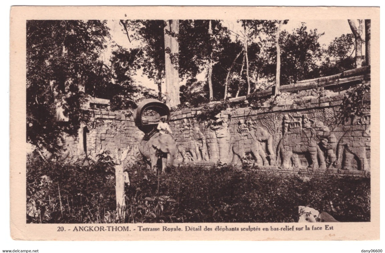 CAMBODGE - ANGKOR THOM Terrasse Royale (carte Animée) - Cambodge