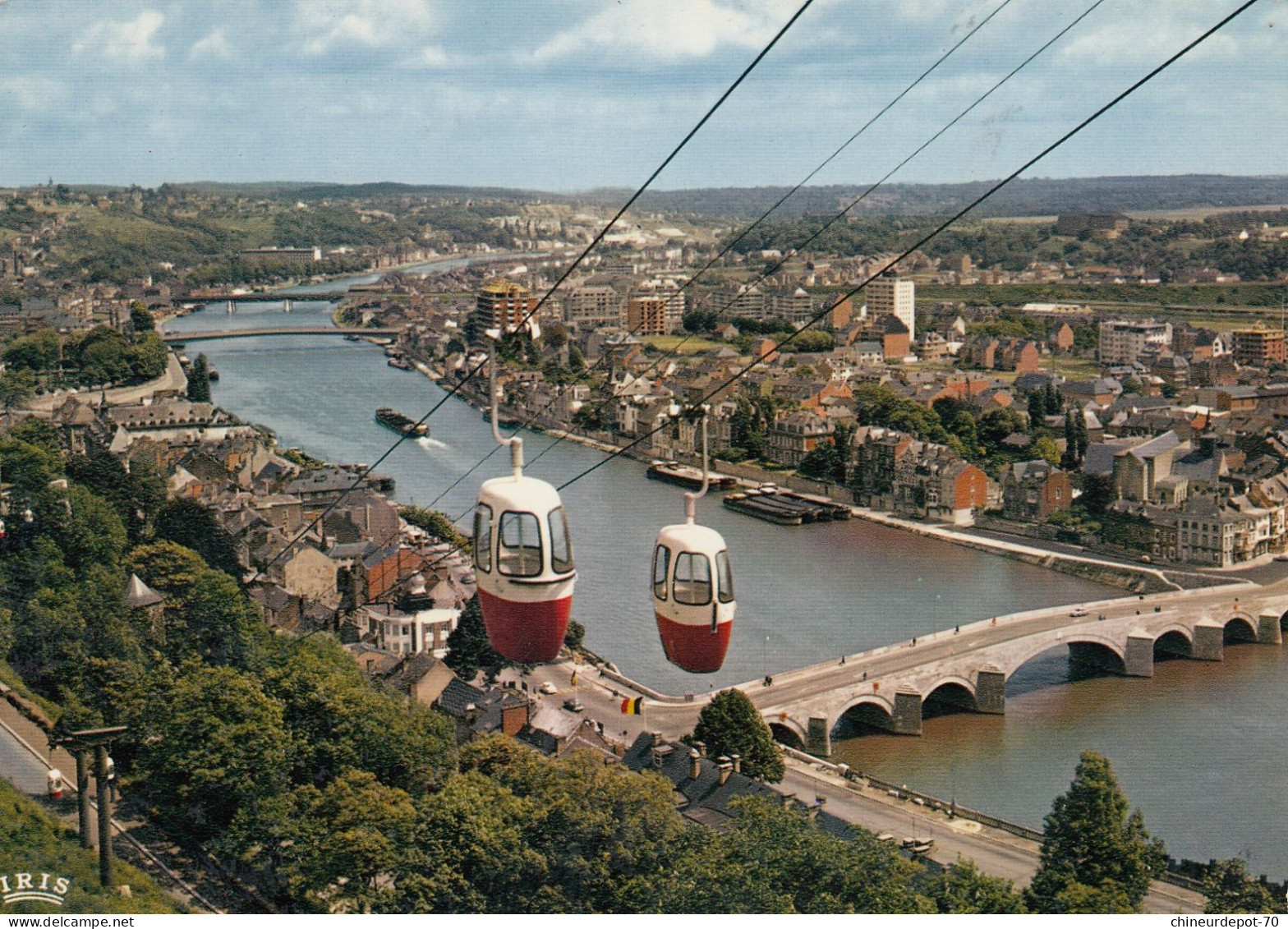 NAMUR  PANORAMA DE VALLEE DE LA MEUSE VERS JAMBES - Namen