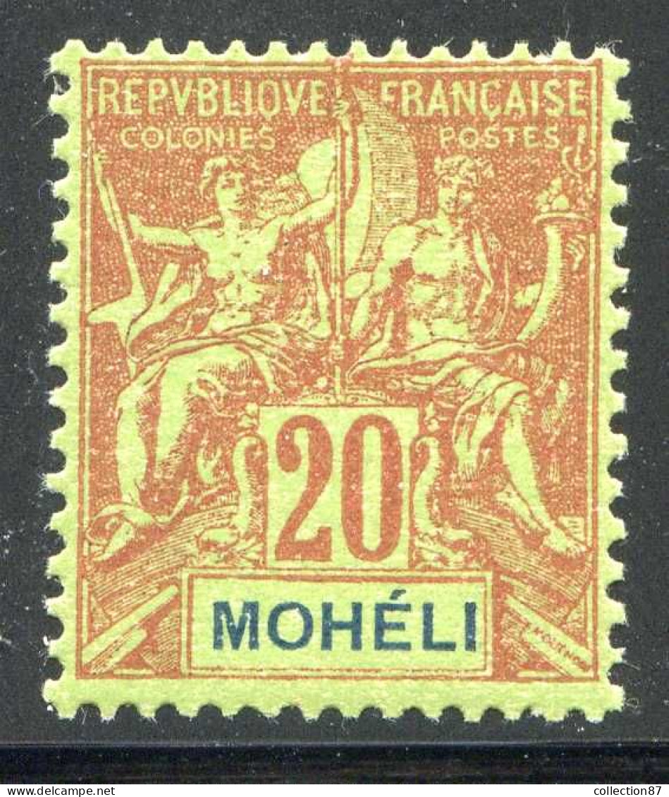 REF 080 > MOHELI < Yv N° 6 * * Neuf Luxe - MNH * * < Belle Qualité - Neufs