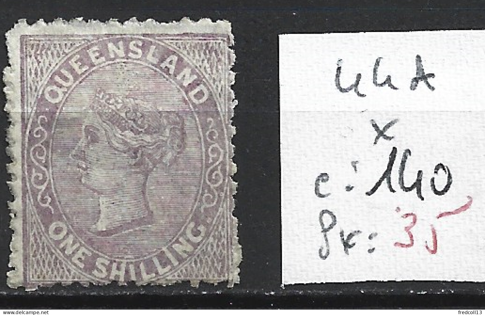 QUEENSLAND 44A Sans Gomme Côte 140 € - Used Stamps