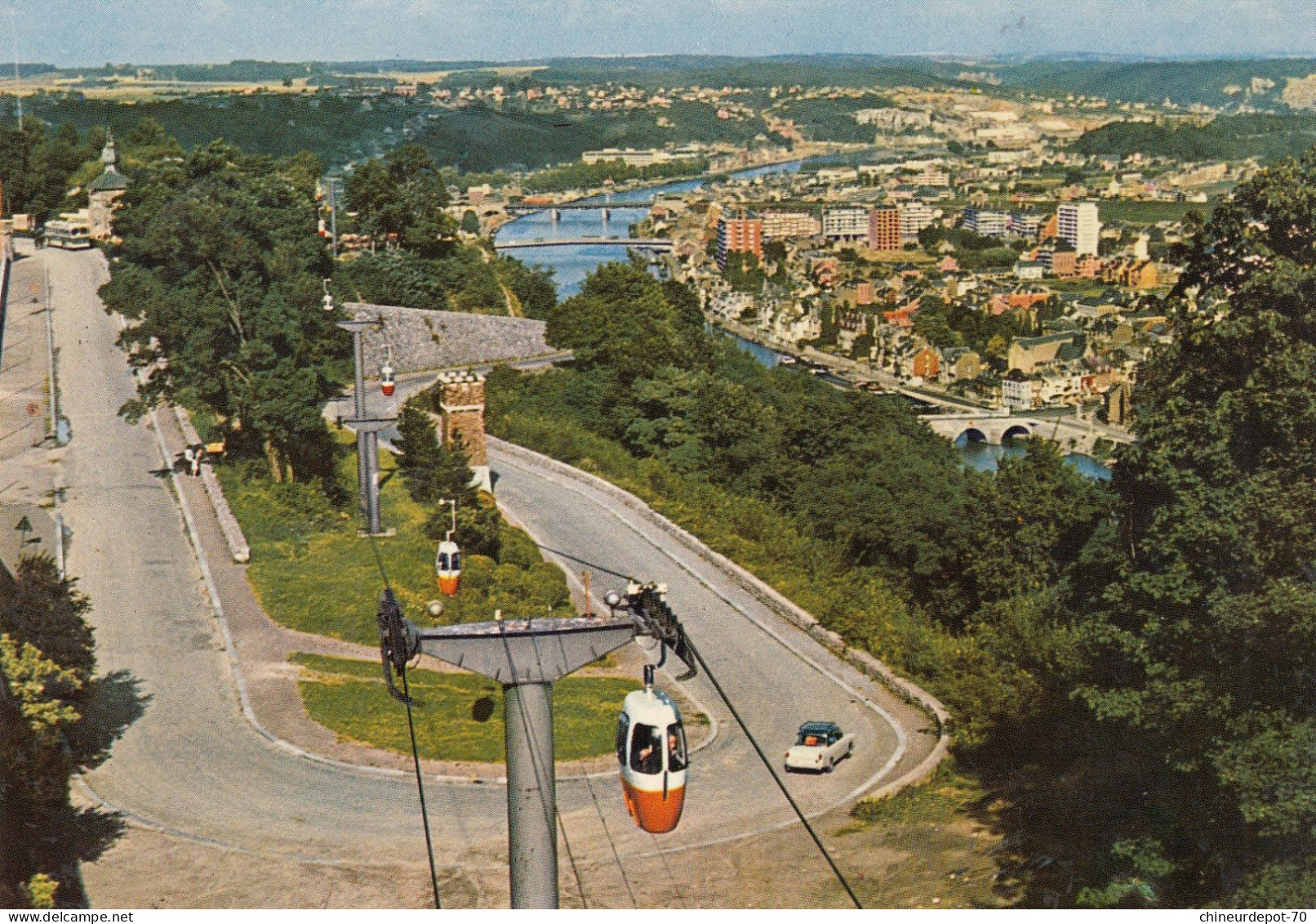 NAMUR  LE TELEFERIQUE ET LA ROUTE MERVEILLEUSE - Namen