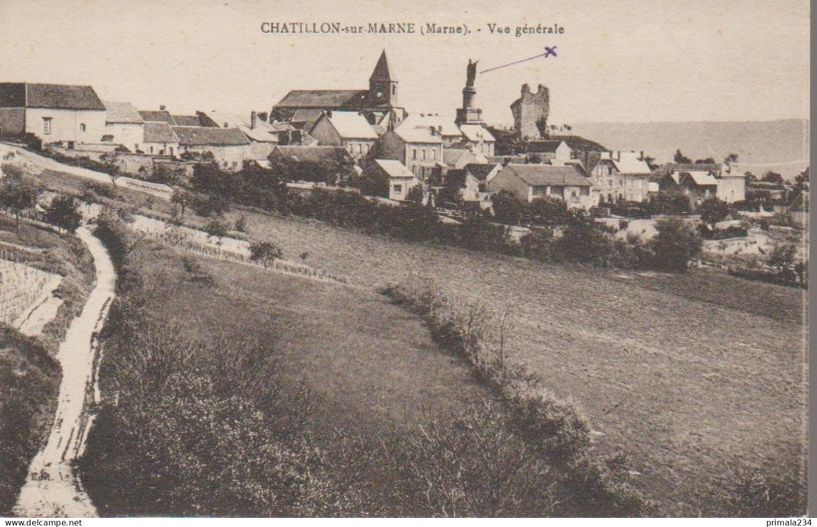 51 - CHATILLON SUR MARNE - VUE GLE - Châtillon-sur-Marne