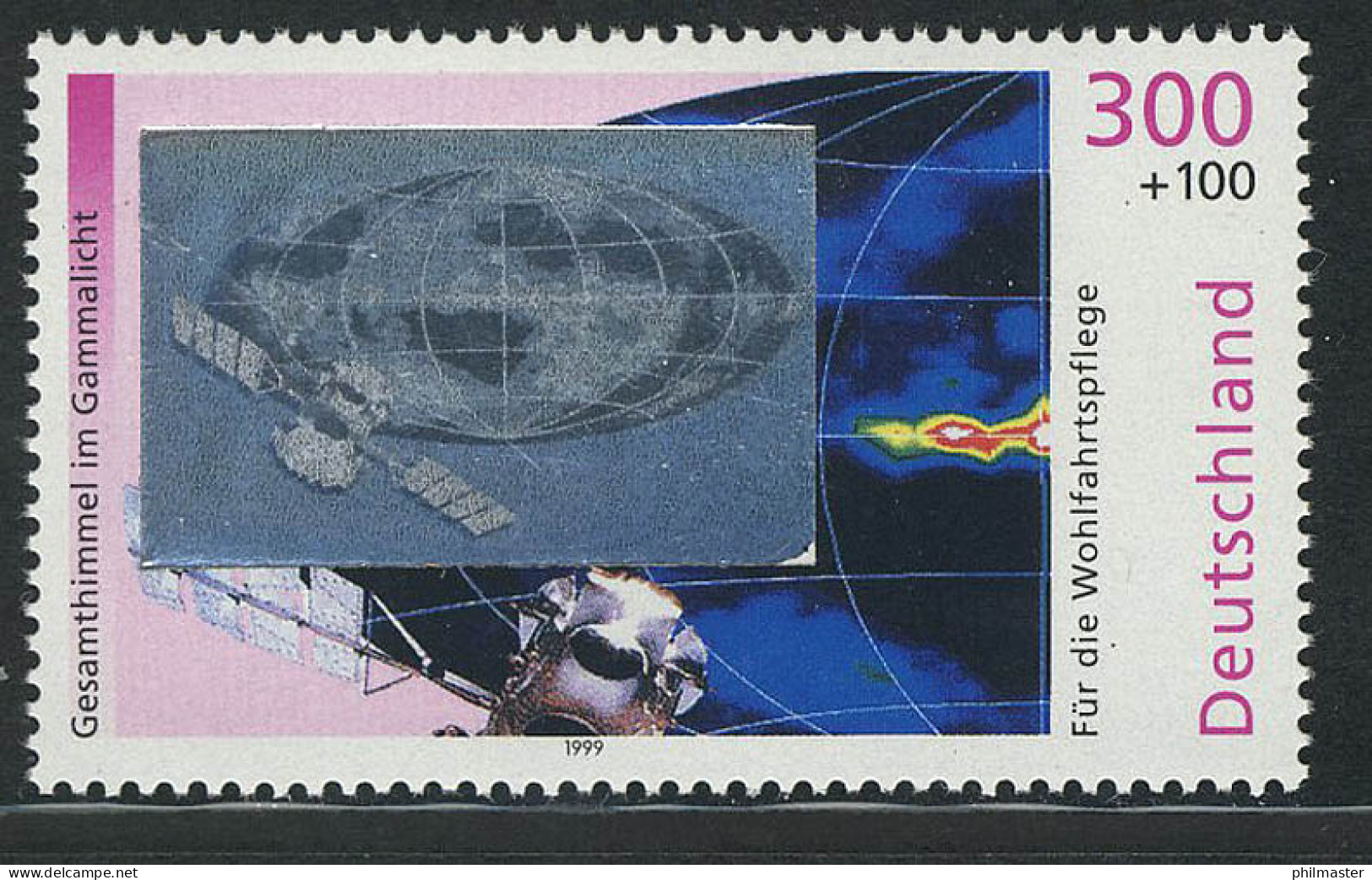 2081 Kosmos Gammastrahlung, Mit Hologramm Auf Der Marke, Postfrisch ** - Hologramme