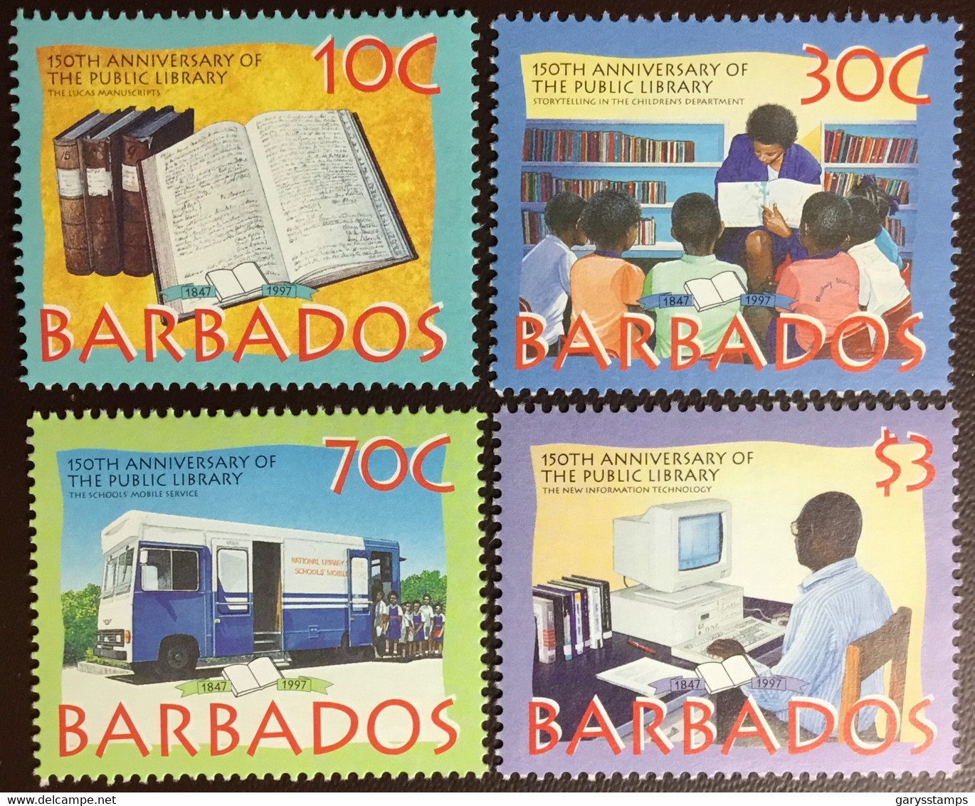 Barbados 1997 Public Library Anniversary MNH - Barbados (1966-...)