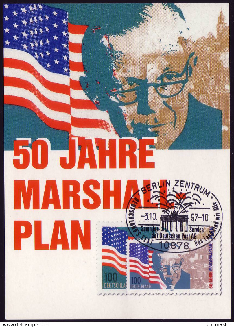 1926 Marshallplan 1997 - Maximumkarte, SSt Berlin - Other & Unclassified