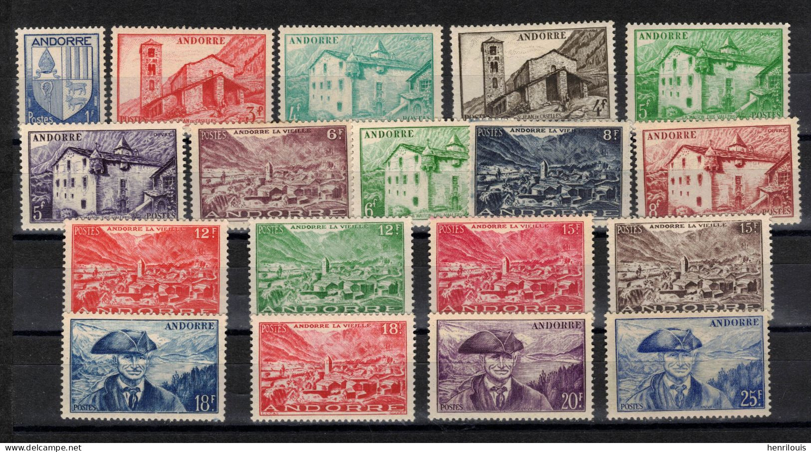 ANDORRE  Timbres Neufs **/ * De 1948 / 1951  ( Ref 453 )  Série Complète - Voir Descriptif - Unused Stamps