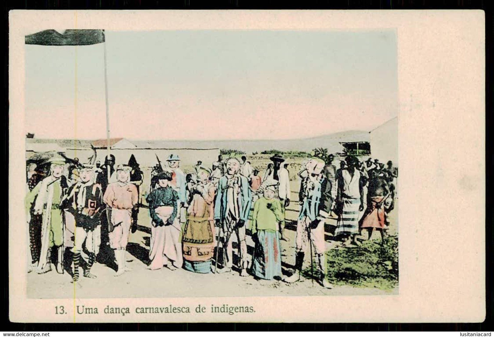 NOVO REDONDO - CARNAVAL - Uma Dança Carnavalesca De Indignas. ( Ed. Raul Peres Leiro Nº 13) Carte Postale - Angola