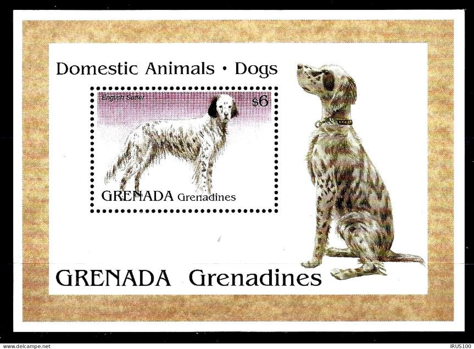 GRENADA - GRENADINE   2 BLOCS FEUILLETS CHIENS -  - Honden