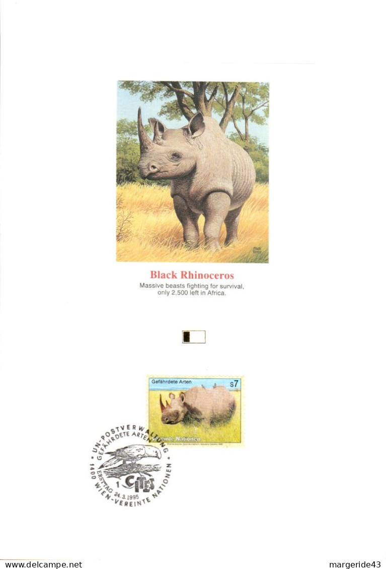 DOC 1995 RHINOCEROS NOIR - Rhinozerosse